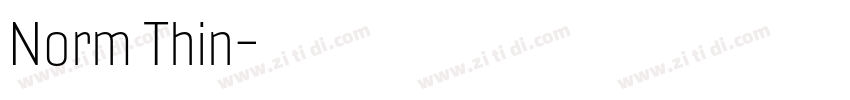 Norm Thin字体转换